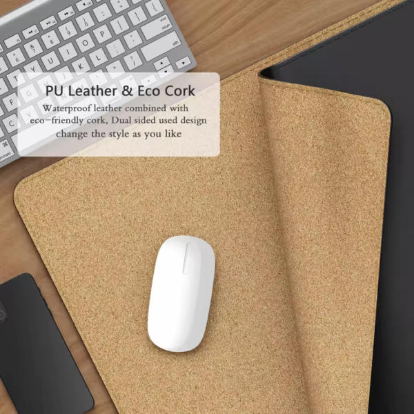 Dual-Sided PU Leather Desk Pad – Waterproof & Non-Slip Desk Protector - Image 8