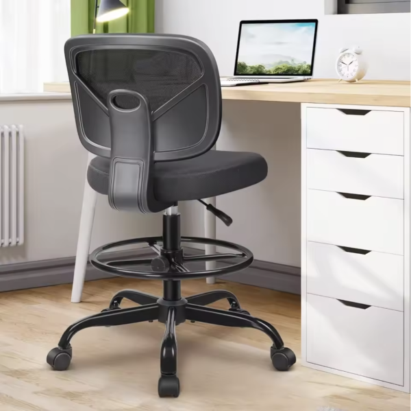 Office Drafting Chair – Armless - Image 3