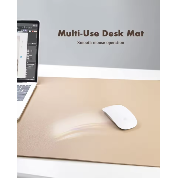 Eco-Friendly Cork Desk Mat – Dual-Sided Leather & Cork Desk Protector - Image 4