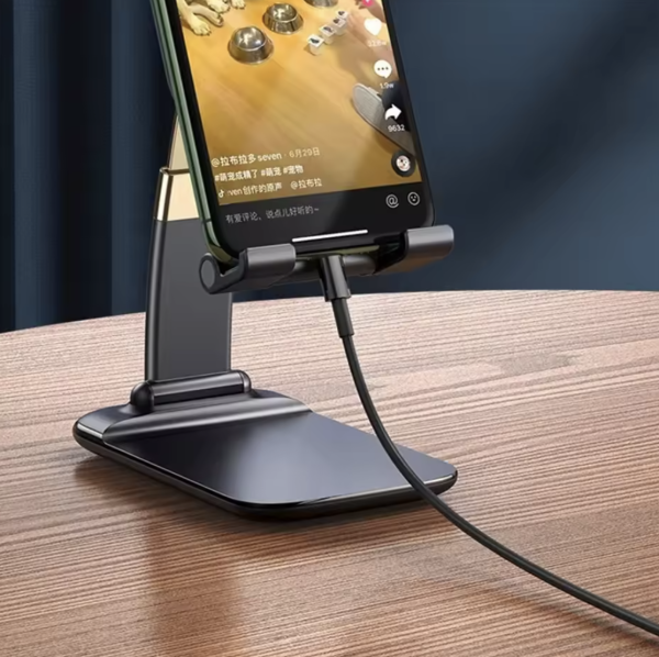 Foldable Tablet Stand – Portable & Adjustable Metal Desktop Holder - Image 6