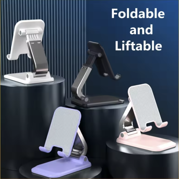 Foldable Tablet Stand – Portable & Adjustable Metal Desktop Holder - Image 7