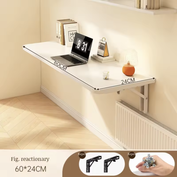 Floating Wall-Mounted Desk – Space-Saving Foldable Study & Work Desk - Image 3