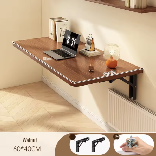 Floating Wall-Mounted Desk – Space-Saving Foldable Study & Work Desk - Image 5