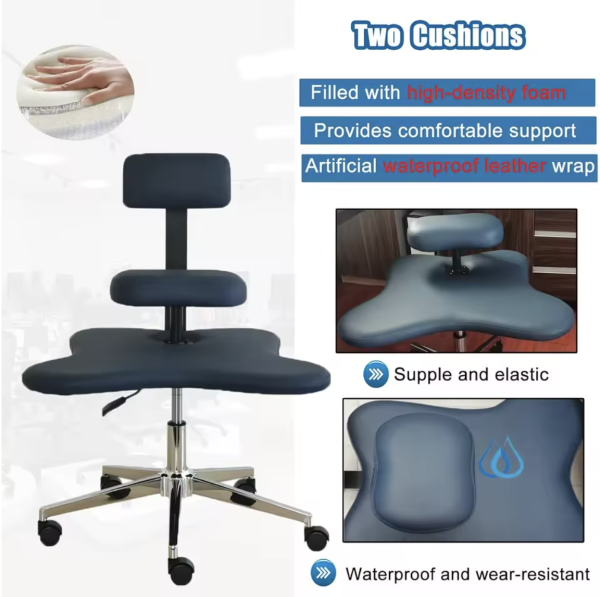 Cross Legged Office Armless Kneeling Chair - Image 8