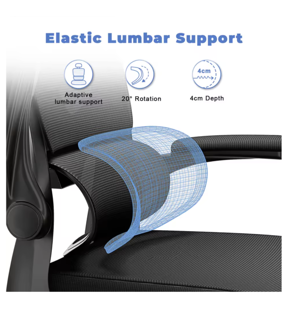 Ergonomic Office Chair with Lumbar Support – High-Back Executive Chair - Image 5