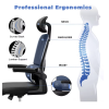 Ergonomic Office Chair with Lumbar Support – High-Back Executive Chair - Image 6