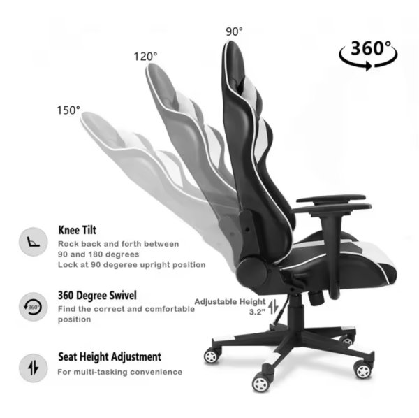 Gaming Ergonomic Leather Racing-Style Chair - Image 5