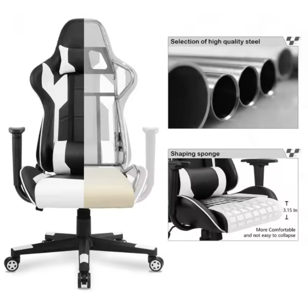 Gaming Ergonomic Leather Racing-Style Chair - Image 3