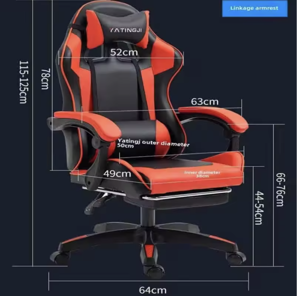 Gaming Ergonomic Leather Racing-Style Chair - Image 2