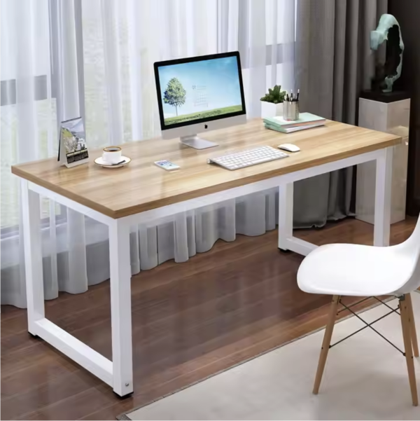 Modern Minimalist Metal Computer Desk – Versatile Home Office & Study Table