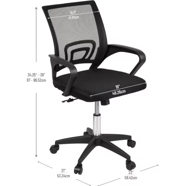 Adjustable Desk Swivel Chairs with Armrests - Image 8