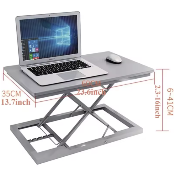 Adjustable Sit-Stand Desk Converter – Height Adjustable Computer & Laptop Riser - Image 6