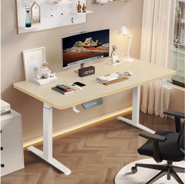 Height-Adjustable Standing Desk – Smart Motion Computer Desk for Work & Gaming