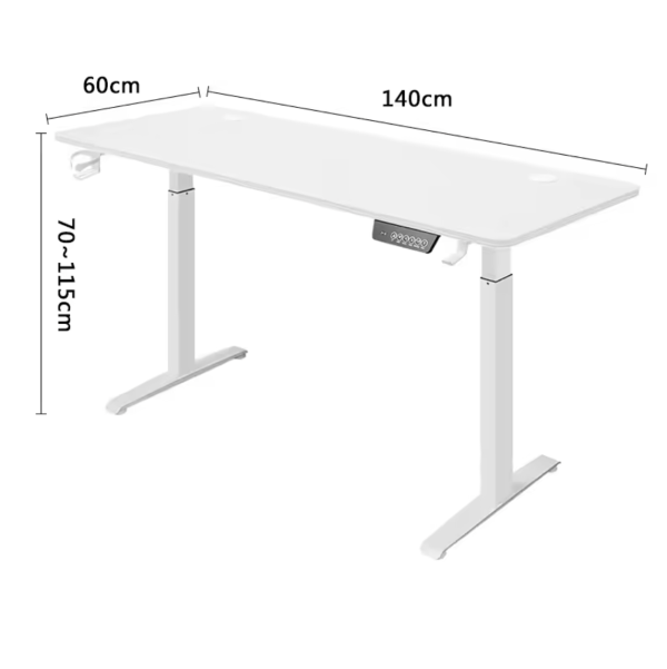 Height-Adjustable Standing Desk – Smart Motion Computer Desk for Work & Gaming - Image 6