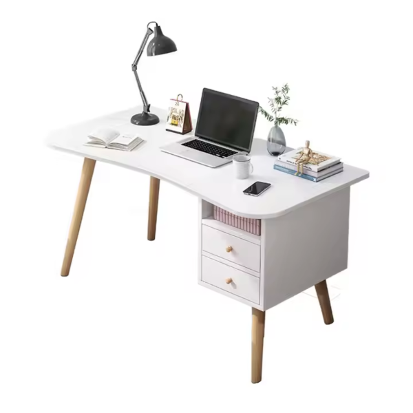 Modern Wooden Office Desk – Sturdy Writing & Computer Workstation for Home & Office - Image 2