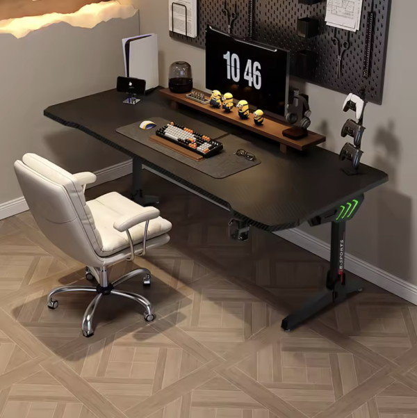 Carbon Fiber Gaming Desk – Ergonomic Racing-Style Workstation - Image 2