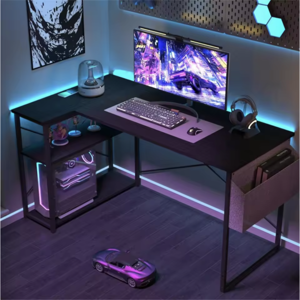 Carbon Fiber Gaming Desk – Ergonomic Racing-Style Workstation - Image 3