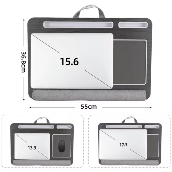 Portable Lap Desk with Cushion – Multi-Purpose Laptop Table for Sofa & Bed - Image 6