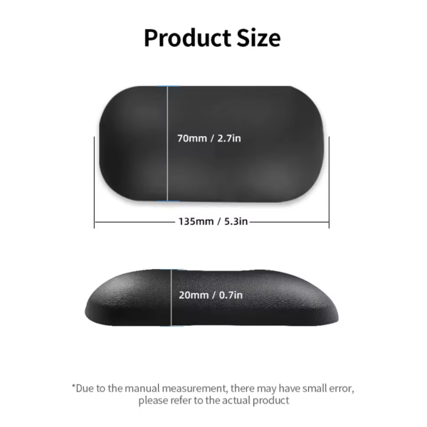 Mouse Pad with Built-in Wrist Cushion – Ergonomic Silicone Wrist Support - Image 2