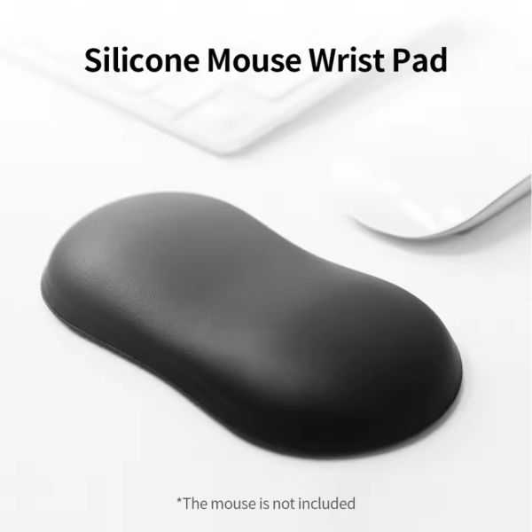 Mouse Pad with Built-in Wrist Cushion – Ergonomic Silicone Wrist Support - Image 3