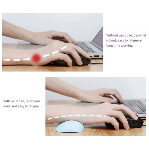 Mouse Pad with Built-in Wrist Cushion – Ergonomic Silicone Wrist Support - Image 5