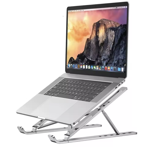 Foldable Laptop Stand for Desk – Portable Aluminium Notebook Holder