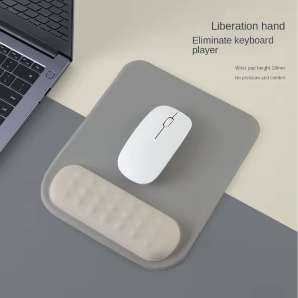 Gaming Mouse Mat with Wrist Support – Ergonomic Memory Foam Pad