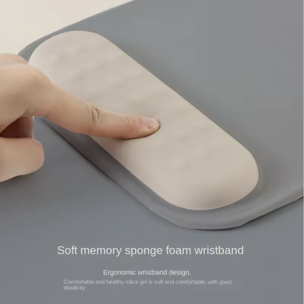 Gaming Mouse Mat with Wrist Support – Ergonomic Memory Foam Pad - Image 3