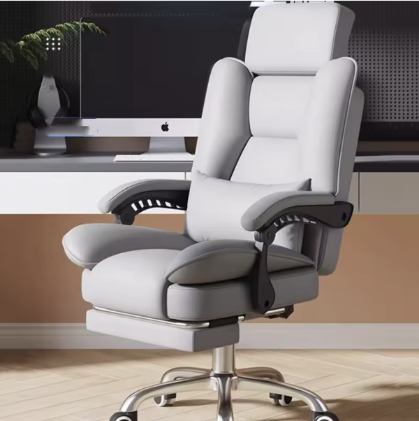 Swivel Desk Office Chair – Ergonomic Modern Mobile Luxury Leather Chair - Image 3