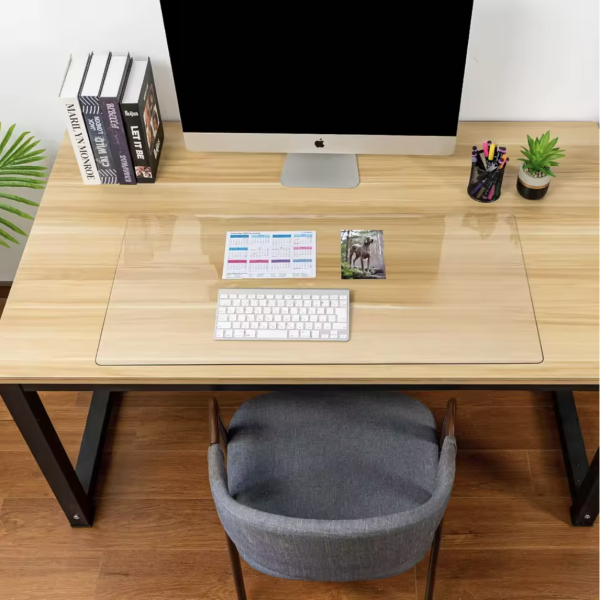 Ultra-Thin Transparent Desk Pad – Clear Desk Protector for Office & Home - Image 2