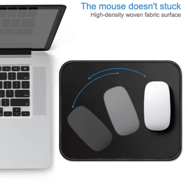 Water-Resistant Fabric Mouse Pad – Small, Durable & Non-Slip - Image 2